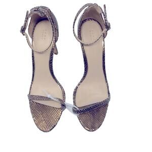 Zara Sandals Gold Snakeskin